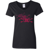 T-Shirts Black / S Red Five Women's V-Neck T-Shirt