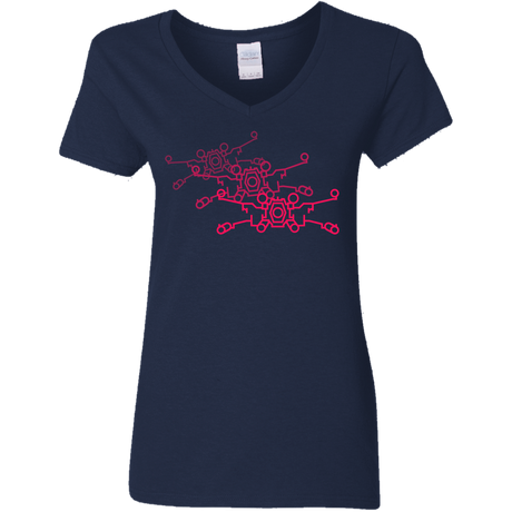 T-Shirts Navy / S Red Five Women's V-Neck T-Shirt