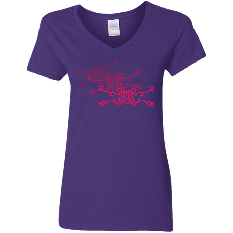 T-Shirts Purple / S Red Five Women's V-Neck T-Shirt