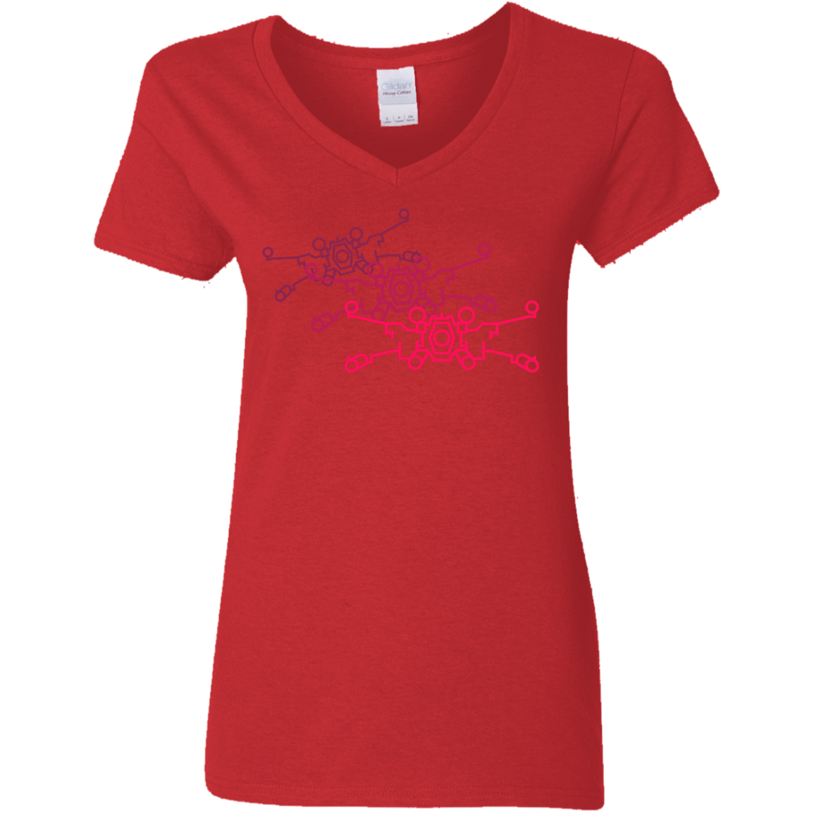 T-Shirts Red / S Red Five Women's V-Neck T-Shirt