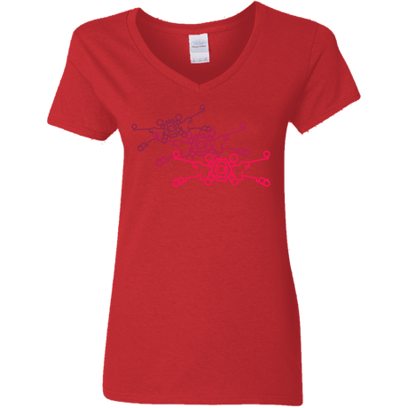 T-Shirts Red / S Red Five Women's V-Neck T-Shirt