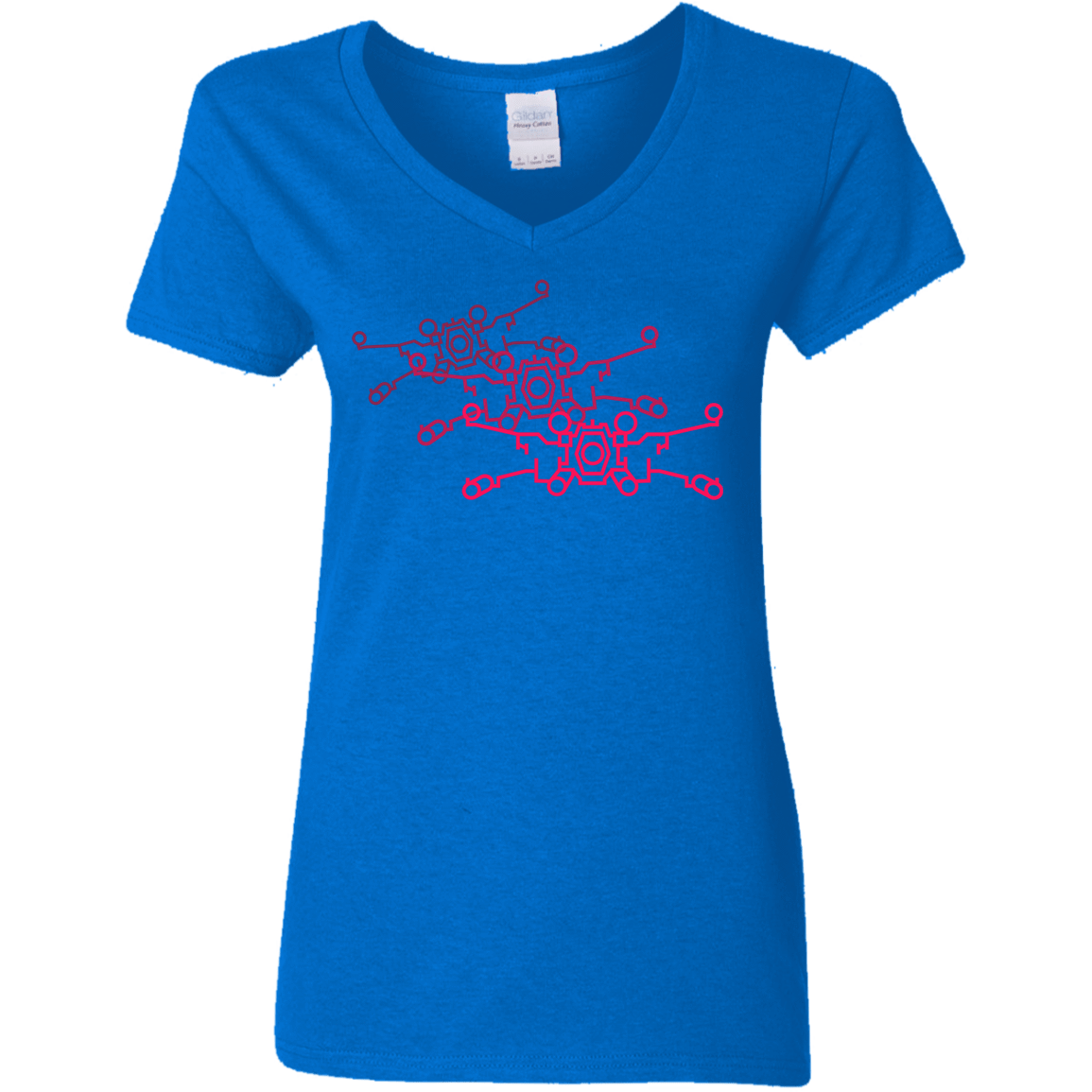 T-Shirts Royal / S Red Five Women's V-Neck T-Shirt