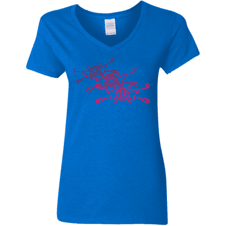 T-Shirts Royal / S Red Five Women's V-Neck T-Shirt