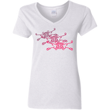 T-Shirts White / S Red Five Women's V-Neck T-Shirt