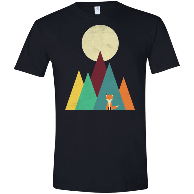 T-Shirts Black / X-Small Red Fox Men's Semi-Fitted Softstyle