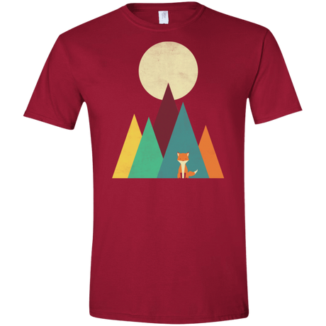 T-Shirts Cardinal Red / S Red Fox Men's Semi-Fitted Softstyle