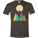 T-Shirts Dark Chocolate / S Red Fox Men's Semi-Fitted Softstyle