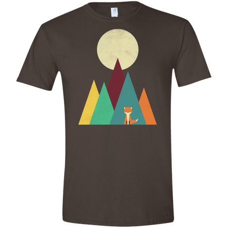 T-Shirts Dark Chocolate / S Red Fox Men's Semi-Fitted Softstyle