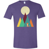 T-Shirts Heather Purple / S Red Fox Men's Semi-Fitted Softstyle