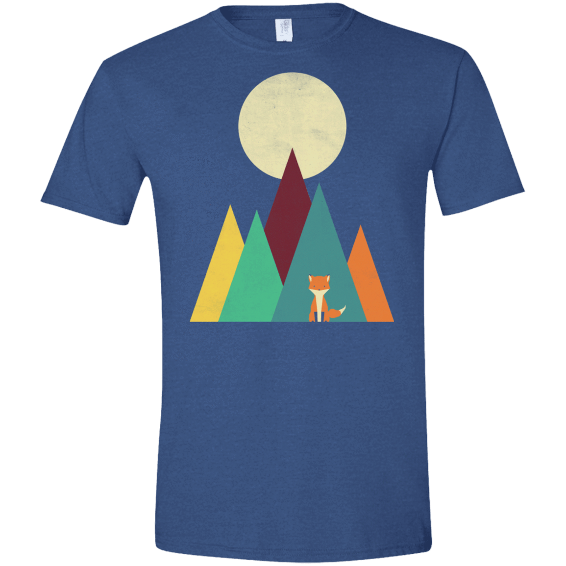 T-Shirts Heather Royal / X-Small Red Fox Men's Semi-Fitted Softstyle