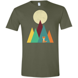 T-Shirts Military Green / S Red Fox Men's Semi-Fitted Softstyle