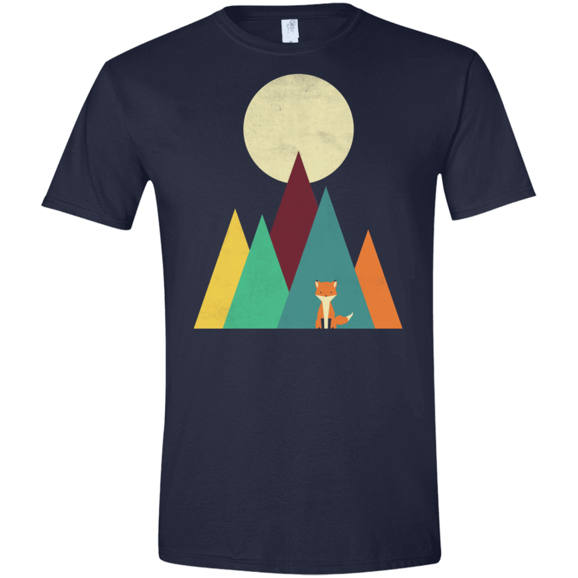 T-Shirts Navy / X-Small Red Fox Men's Semi-Fitted Softstyle