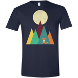 T-Shirts Navy / X-Small Red Fox Men's Semi-Fitted Softstyle