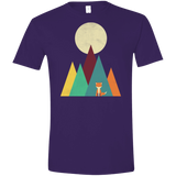 T-Shirts Purple / S Red Fox Men's Semi-Fitted Softstyle