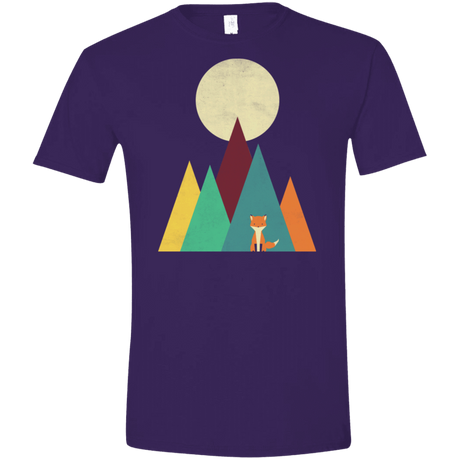 T-Shirts Purple / S Red Fox Men's Semi-Fitted Softstyle