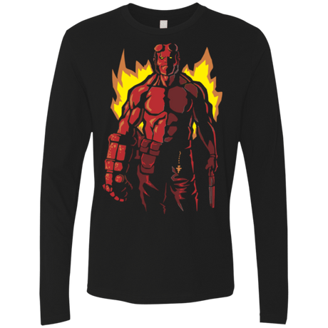 T-Shirts Black / Small Red Hero Men's Premium Long Sleeve
