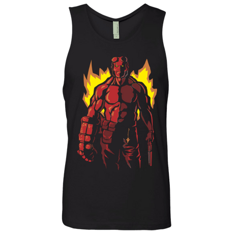 T-Shirts Black / Small Red Hero Men's Premium Tank Top