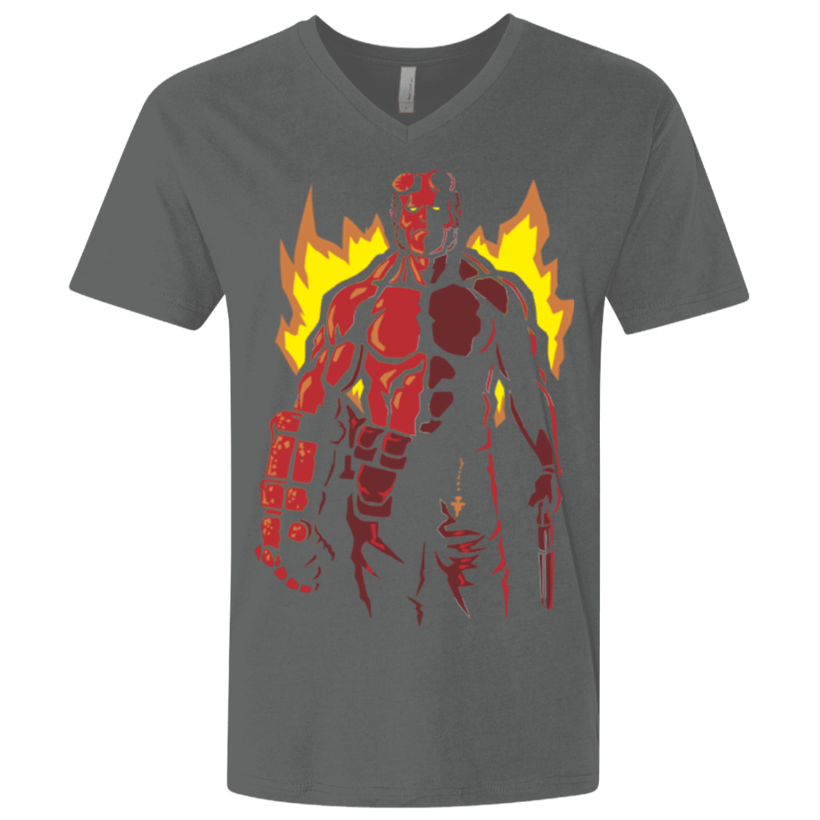 T-Shirts Heavy Metal / X-Small Red Hero Men's Premium V-Neck