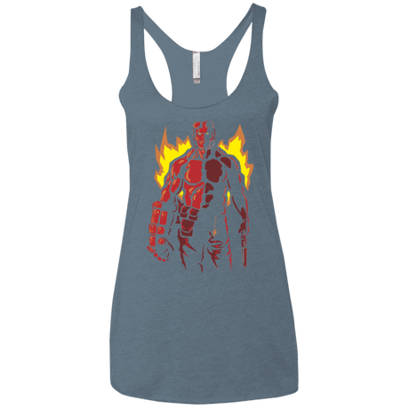 T-Shirts Indigo / X-Small Red Hero Women's Triblend Racerback Tank
