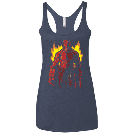 T-Shirts Vintage Navy / X-Small Red Hero Women's Triblend Racerback Tank