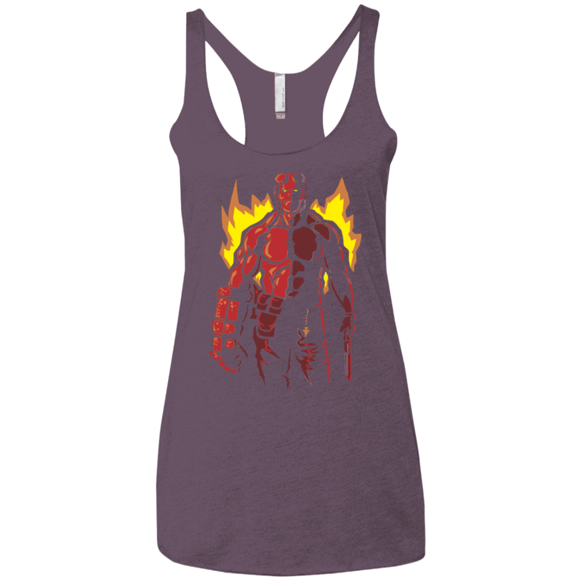 T-Shirts Vintage Purple / X-Small Red Hero Women's Triblend Racerback Tank