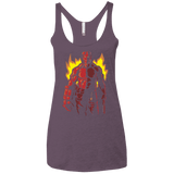 T-Shirts Vintage Purple / X-Small Red Hero Women's Triblend Racerback Tank