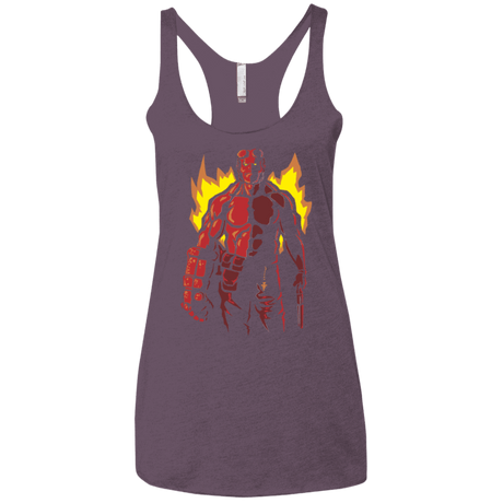 T-Shirts Vintage Purple / X-Small Red Hero Women's Triblend Racerback Tank