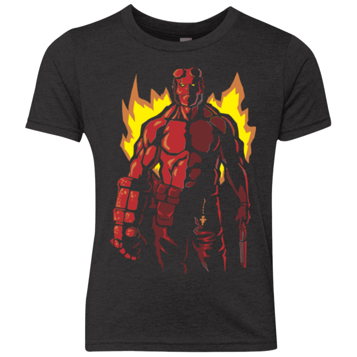 T-Shirts Vintage Black / YXS Red Hero Youth Triblend T-Shirt