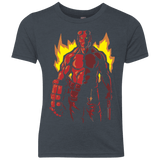 T-Shirts Vintage Navy / YXS Red Hero Youth Triblend T-Shirt