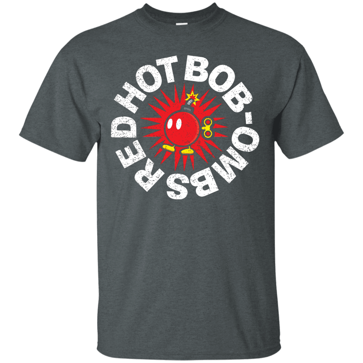 T-Shirts Dark Heather / S Red Hot Bob-Ombs T-Shirt