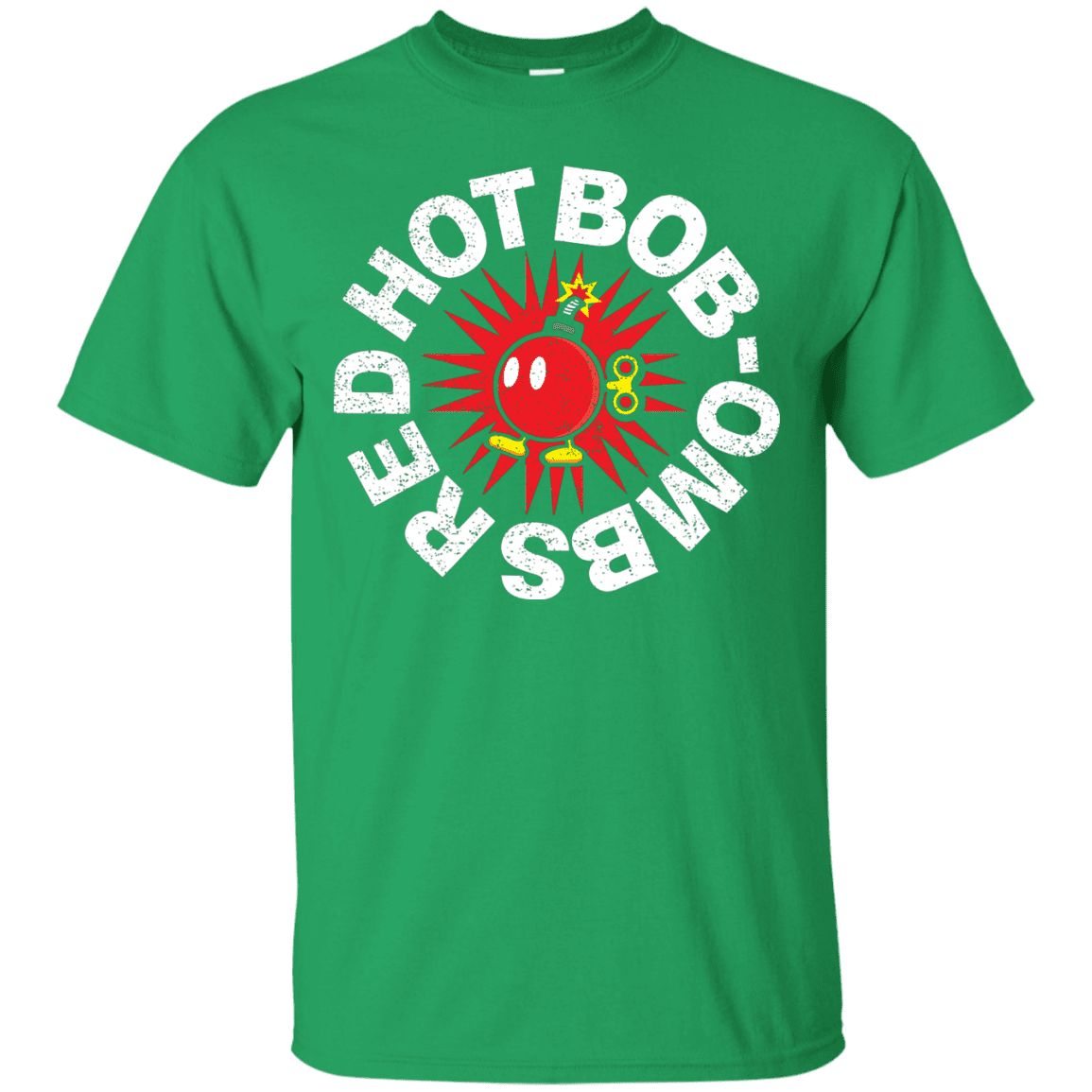 T-Shirts Irish Green / S Red Hot Bob-Ombs T-Shirt