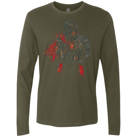 T-Shirts Military Green / Small Red knight Men's Premium Long Sleeve