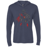 T-Shirts Vintage Navy / X-Small Red knight Triblend Long Sleeve Hoodie Tee