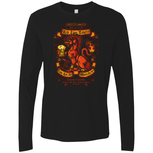 T-Shirts Black / Small RED LION TAVERN Men's Premium Long Sleeve