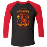 T-Shirts Vintage Black/Vintage Red / X-Small RED LION TAVERN Men's Triblend 3/4 Sleeve