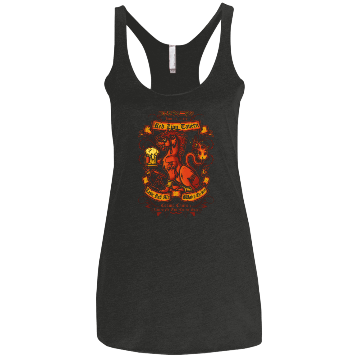T-Shirts Vintage Black / X-Small RED LION TAVERN Women's Triblend Racerback Tank