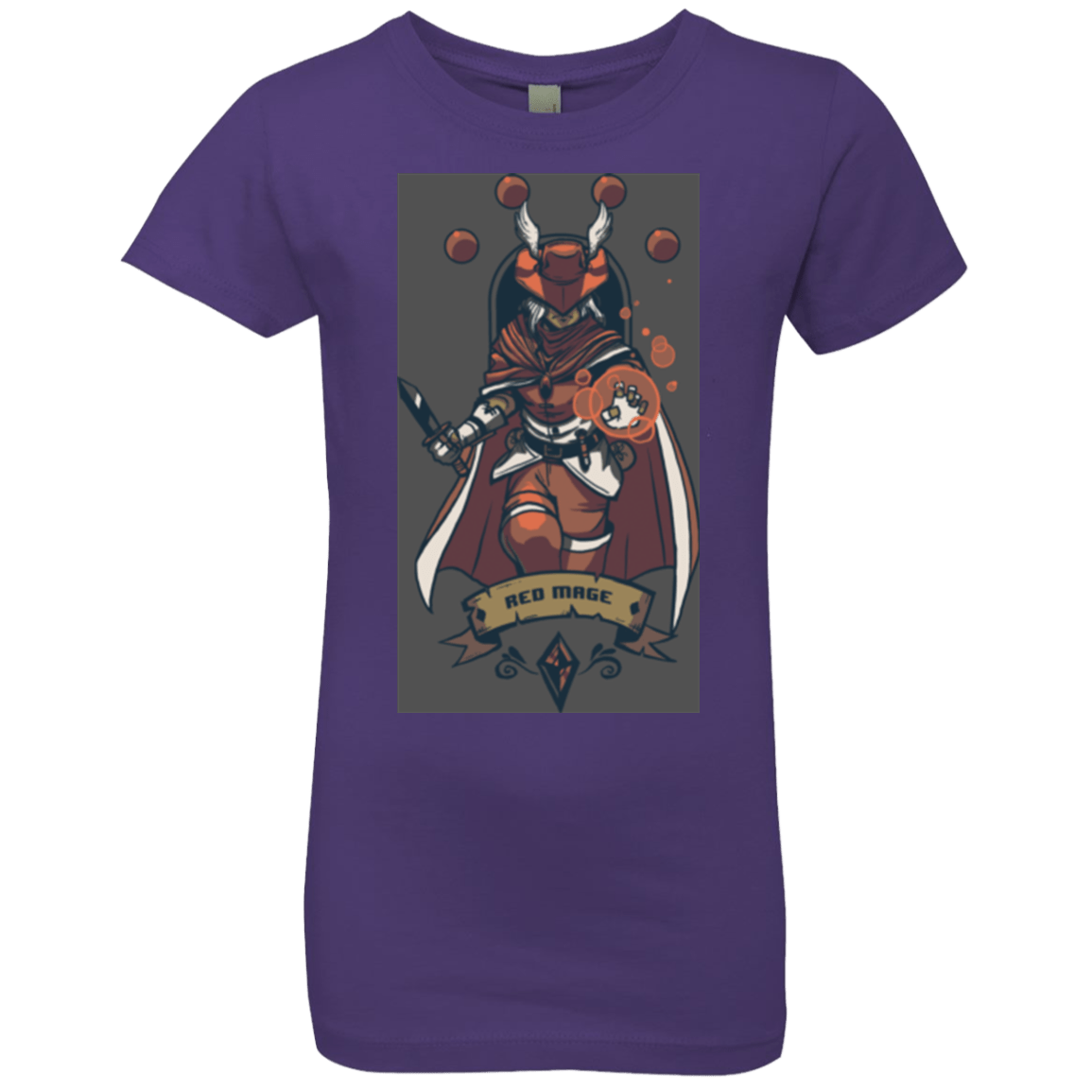 T-Shirts Purple Rush / YXS Red Mage Girls Premium T-Shirt