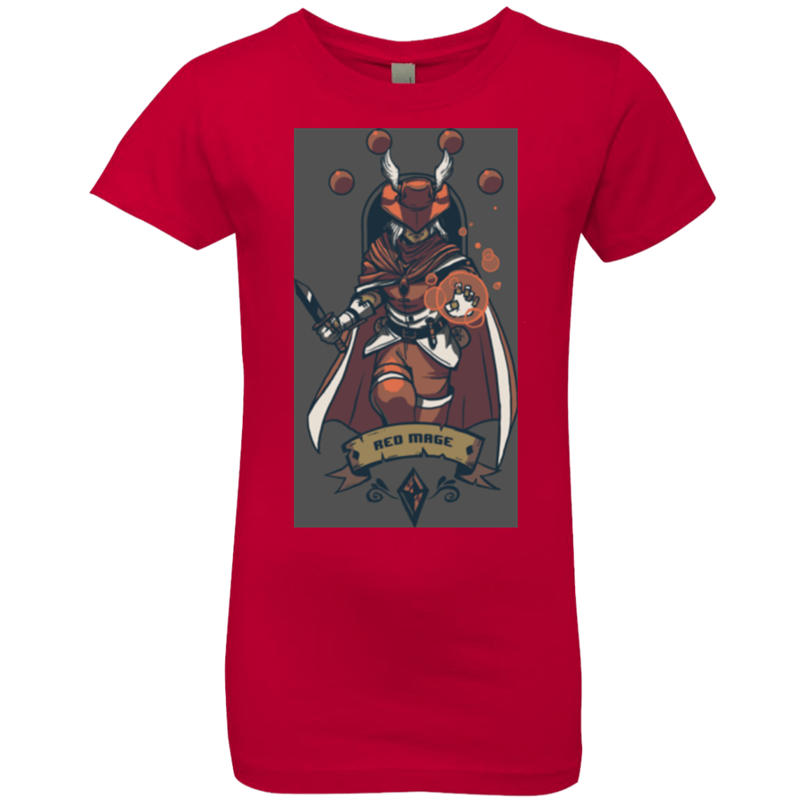 T-Shirts Red / YXS Red Mage Girls Premium T-Shirt