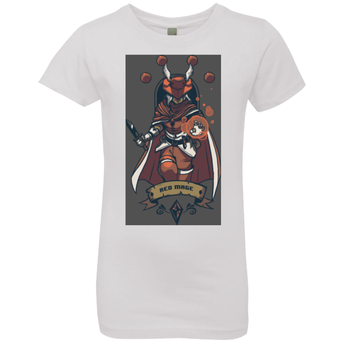 T-Shirts White / YXS Red Mage Girls Premium T-Shirt