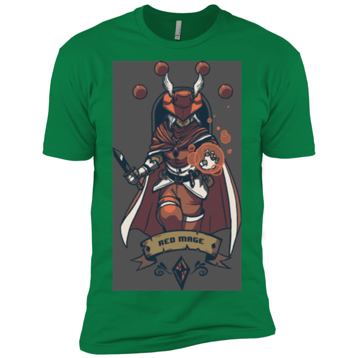 T-Shirts Kelly Green / X-Small Red Mage Men's Premium T-Shirt