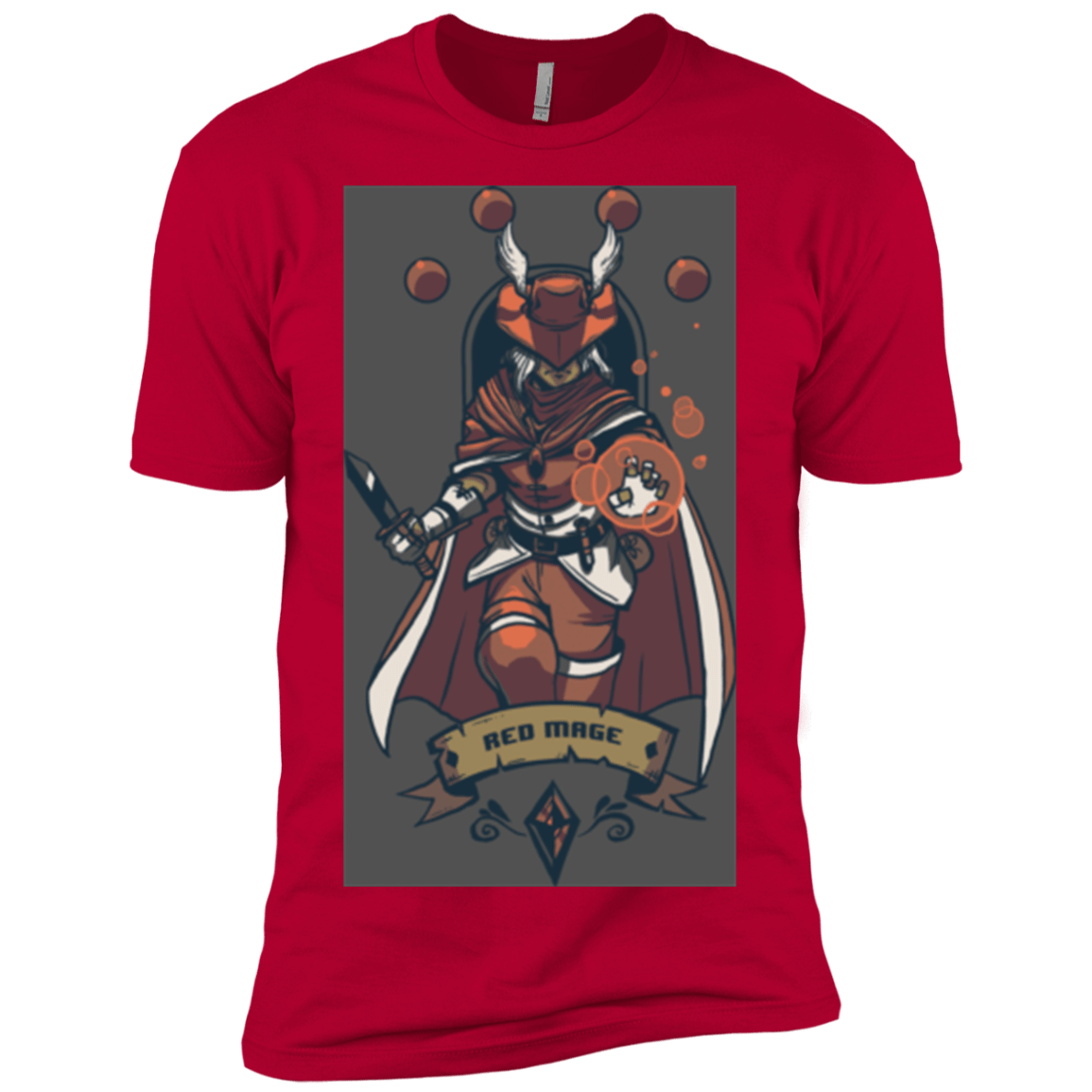 T-Shirts Red / X-Small Red Mage Men's Premium T-Shirt