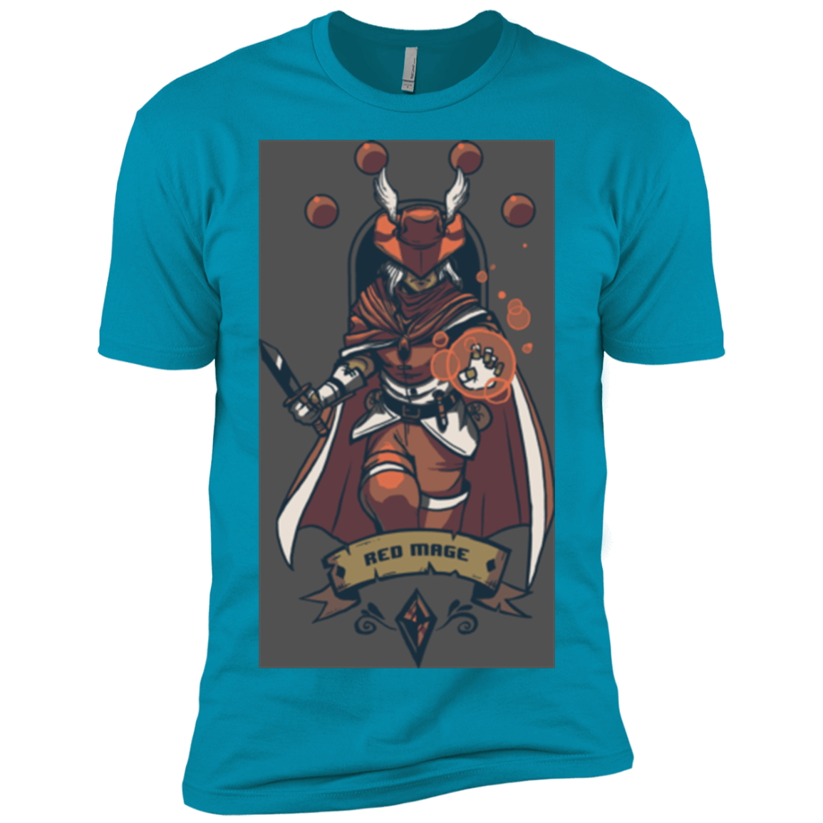 T-Shirts Turquoise / X-Small Red Mage Men's Premium T-Shirt