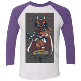 T-Shirts Heather White/Purple Rush / X-Small Red Mage Men's Triblend 3/4 Sleeve