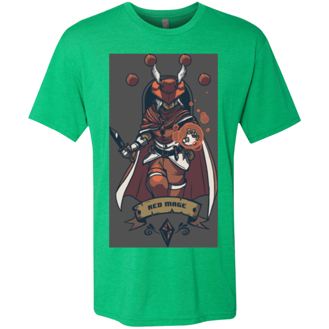 T-Shirts Envy / Small Red Mage Men's Triblend T-Shirt