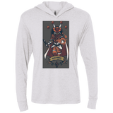 T-Shirts Heather White / X-Small Red Mage Triblend Long Sleeve Hoodie Tee