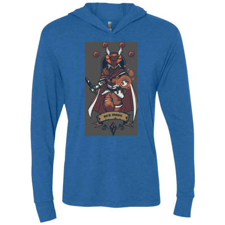 T-Shirts Vintage Royal / X-Small Red Mage Triblend Long Sleeve Hoodie Tee