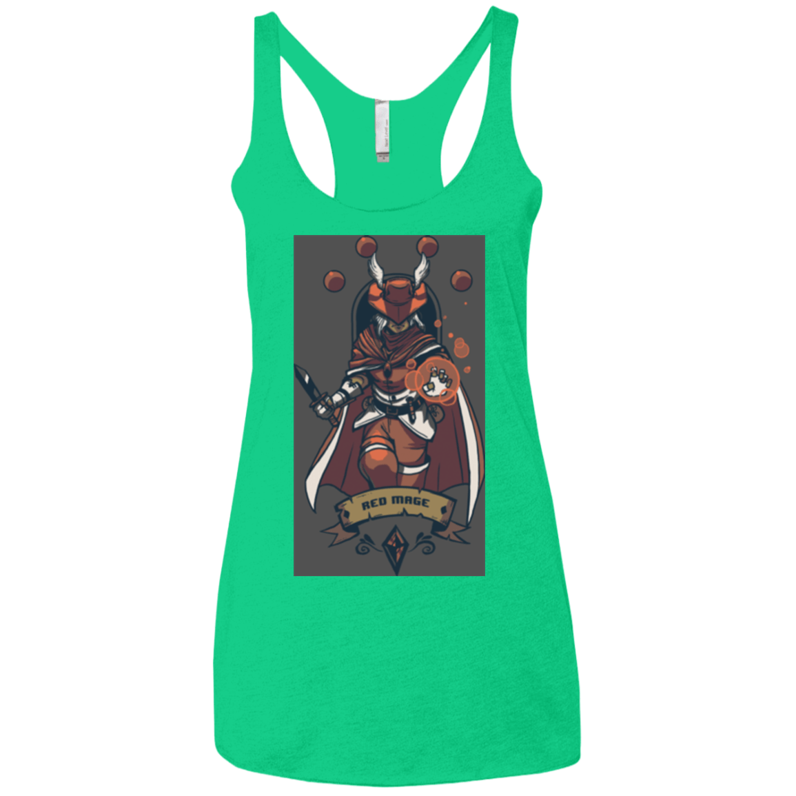 T-Shirts Envy / X-Small Red Mage Women's Triblend Racerback Tank