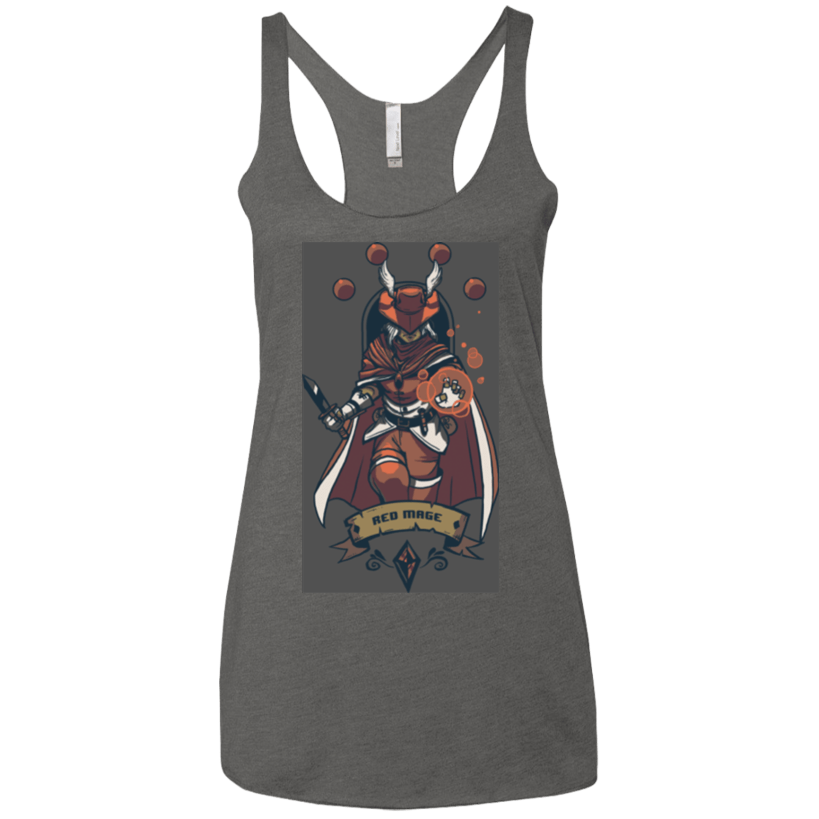 T-Shirts Premium Heather / X-Small Red Mage Women's Triblend Racerback Tank