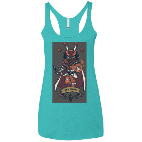 T-Shirts Tahiti Blue / X-Small Red Mage Women's Triblend Racerback Tank