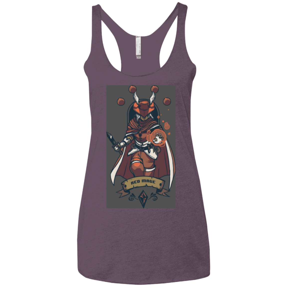 T-Shirts Vintage Purple / X-Small Red Mage Women's Triblend Racerback Tank